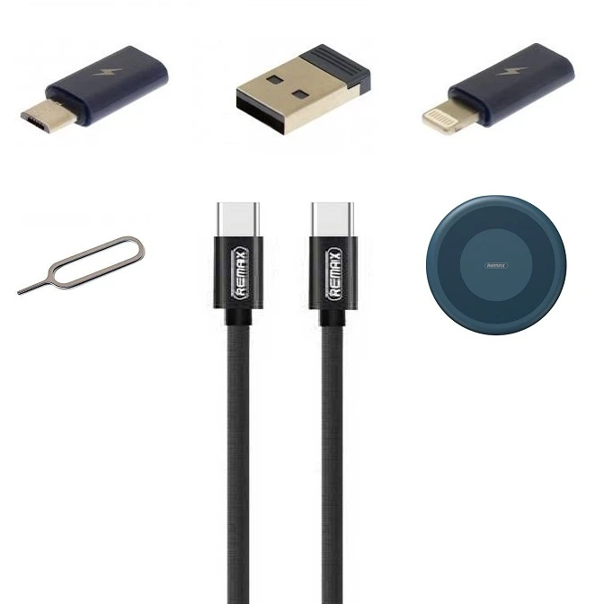پکیج مبدل و کابل شارژ ریمکس مدل RC-190 | با ۳ مبدل و کابل شارژ ۶۰ وات