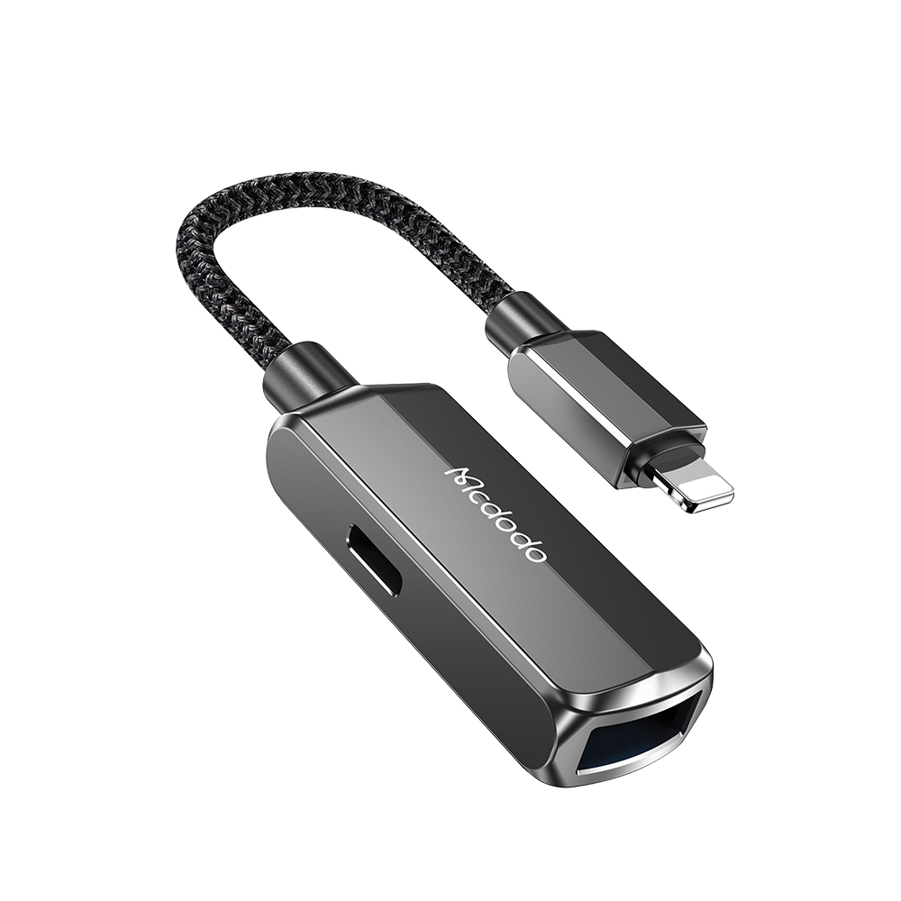 تبدیل لایتنینگ به USB-A + لایتنینگ مک دودو مدل Mcdodo CA-2690