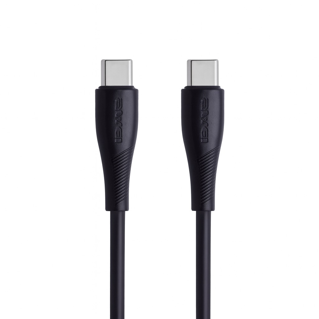 کابل تایپ سی به تایپ سی Awei CL-193C | با شارژ سریع ۶۰ وات و طول ۲ متر