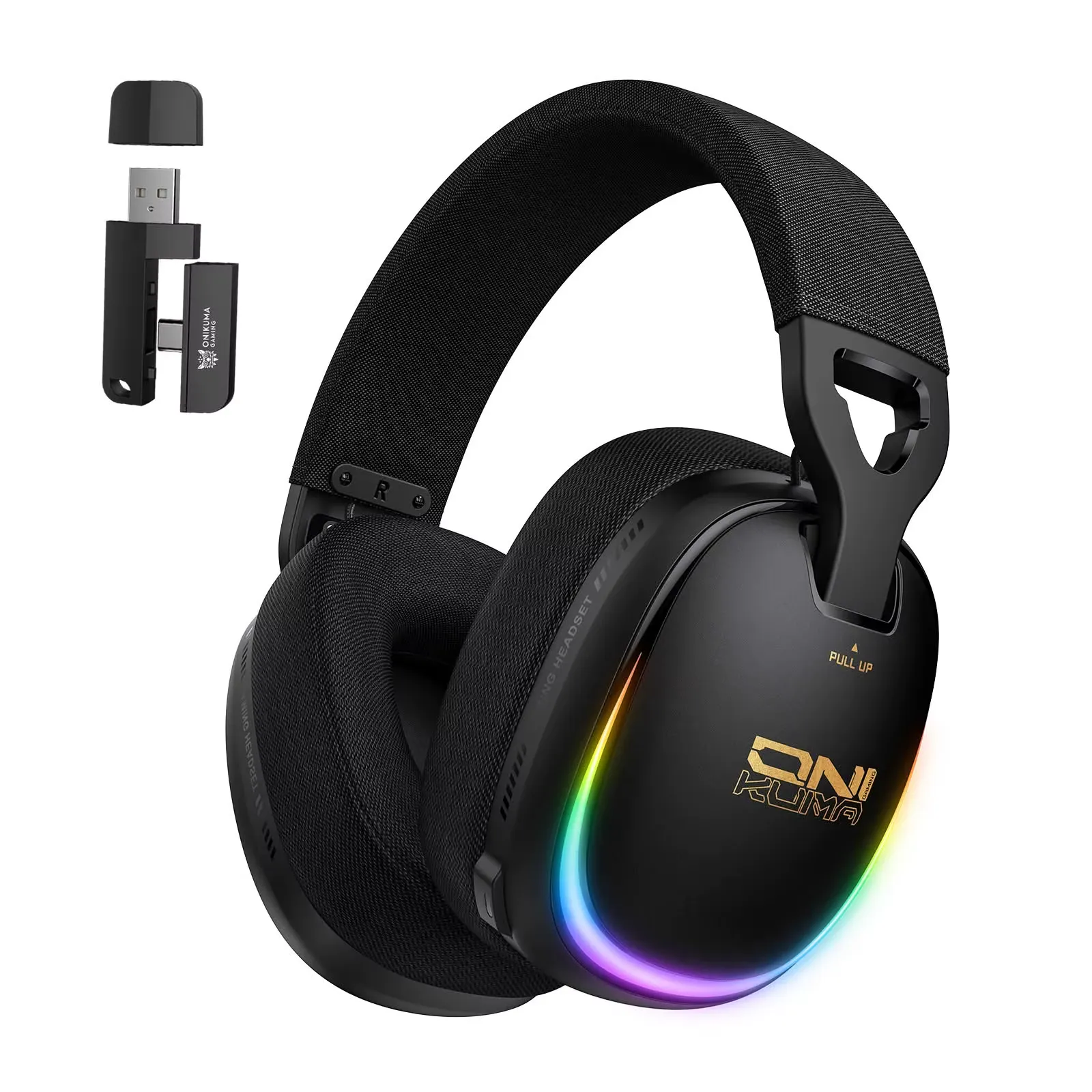 هدست گیمینگ اونیکوما مدل Onikuma GT805 | چهارحالته بی‌سیم و باسیم